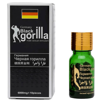 Пігулки для підвищення потенції Чорна горила Black gorilla (10 шт.)
