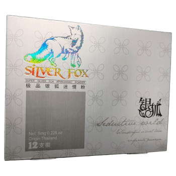 Срібна Лиса жіночий збудник у краплях Silver Fox 12 Шт
