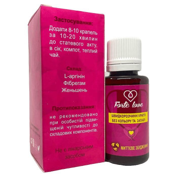 Форте Лав збудливі краплі для жінок Forte Love 30 мл