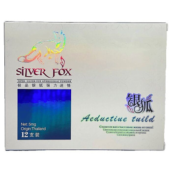Срібна Лиса краплі, що збуджують Silver Fox (Новий дизайн) 12 Шт