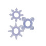 Набір кілець з 3 кілець на пеніс Toy Joy - Tickle C-Rings PURPLE, 10310-PURPLE