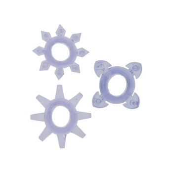 Набір кілець з 3 кілець на пеніс Toy Joy - Tickle C-Rings PURPLE, 10310-PURPLE