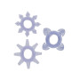 Набір кілець з 3 кілець на пеніс Toy Joy - Tickle C-Rings PURPLE, 10310-PURPLE
