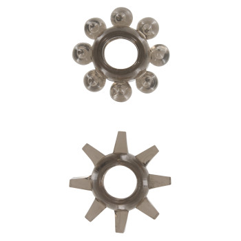 Набір з 2 шт кілець на пеніс Toy Joy - Power Stretchy Rings 2pcs Grey, 10459-GREY