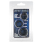 Набір з 3 шт ерекційних кілець STAY HARD-Three Rings BLACK, 35500-BLACK