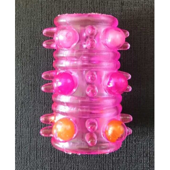 Насадка тунель з кульками BI-010045Q Pink