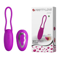 Виброяйцо с дистанционным управлением PrettyLove - DAVE 12 Functions USB, BI-014237