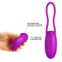 Виброяйцо с дистанционным управлением PrettyLove - DAVE 12 Functions USB, BI-014237