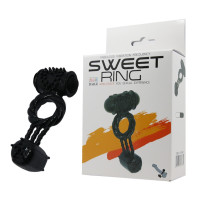 Ерекційне вібро кільце із стимулятором клітора BAILE Sweet Vibration Ring, BI-014080-1