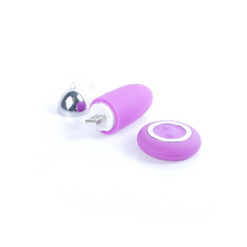 Виброяйцо с пультом ДУ - Remoted controller egg 0.3 USB Purple, BS2600109