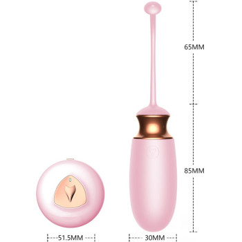 Виброяйцо с подогревом и пультом ДУ - Vibrating Silicone Love EGG USB, BS6300037