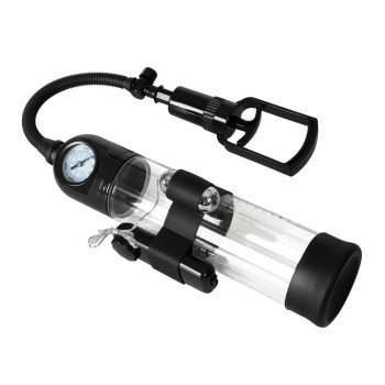 Вакуумная помпа с вибрацией Boss Series: Powerpump MASTER Vibrating - Black&Clear, BS6000034
