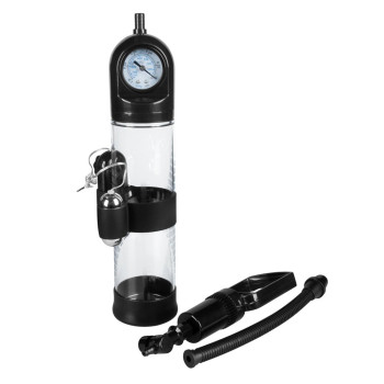 Вакуумная помпа с вибрацией Boss Series: Powerpump MASTER Vibrating - Black&Clear, BS6000034