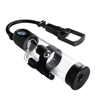 Вакуумная помпа с вибрацией Boss Series: Powerpump MASTER Vibrating - Black&Clear, BS6000034