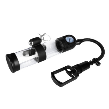 Вакуумная помпа с вибрацией Boss Series: Powerpump MASTER Vibrating - Black&Clear, BS6000034