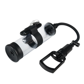 Вакуумная помпа с вибрацией Boss Series: Powerpump MAX Vibrating - Black&Clear, BS6000035