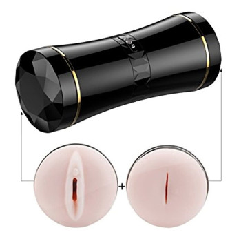 Мастурбатор із двома входами FOX Masturbation Cup - Double Ends black, BS6300035