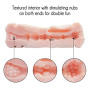 Мастурбатор із двома входами FOX Masturbation Cup - Double Ends black, BS6300035