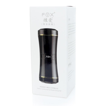 Мастурбатор із двома входами FOX Masturbation Cup - Double Ends black, BS6300035