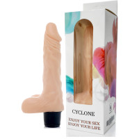 Вибратор BOSS Cyberskin - CYCLONE, ( 12 режимов вибрации, длина 19,5 см, диаметр 3,7 см ) BS4400010