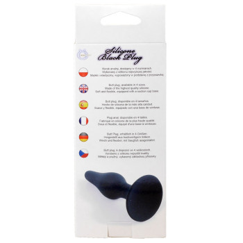 Анальный плаг Silicone Plug Black - Large, BS6400094