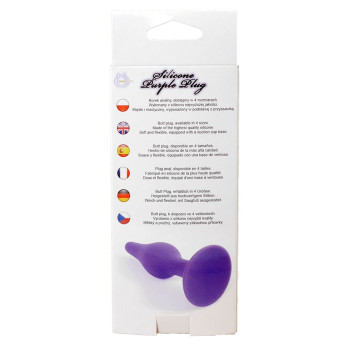 Анальный плаг Silicone Plug Purple - Medium, BS6400089