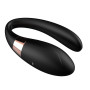 Вібромасажер для пар з пультом дистанційного керування - Boss Series V-Vibe Black USB 7 Function, BS6200003