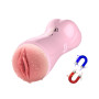 Мастурбатор с вибростимуляцией FOXSHOW Vibrating and Flashing Masturbation Cup Pink USB 7+7 Function, BS6300022