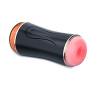 Мастурбатор з двома входами FOXSHOW Vibrating Masturbation Cup USB 10 + Interactive Function Black, BS6300045