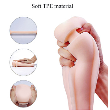 Мастурбатор з двома входами FOXSHOW Vibrating Masturbation Cup USB 10 + Interactive Function Black, BS6300045