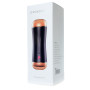 Мастурбатор з двома входами FOXSHOW Vibrating Masturbation Cup USB 10 + Interactive Function Black, BS6300045