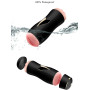 Мастурбатор із двома входами на присосці Boss Series: Vibrating Masturbation Cup Black, BS6300056