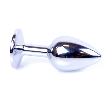 Анальний затор Boss Series - Jewellery Silver PLUG Pink S, BS6400008
