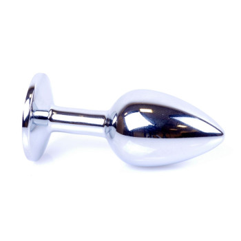 Анальная пробка Boss Series - Jewellery Silver PLUG Purple S, BS6400009