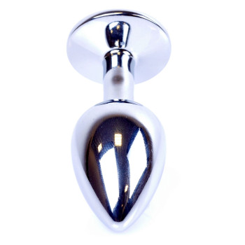 Анальная пробка Boss Series - Jewellery Silver PLUG Green S, BS6400011
