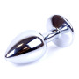 Анальная пробка Boss Series - Jewellery Silver PLUG Light Blue S, BS6400014