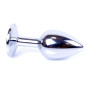 Анальная пробка Boss Series - Jewellery Silver PLUG Light Blue S, BS6400014