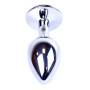 Анальная пробка Boss Series - Jewellery Silver PLUG Light Blue S, BS6400014