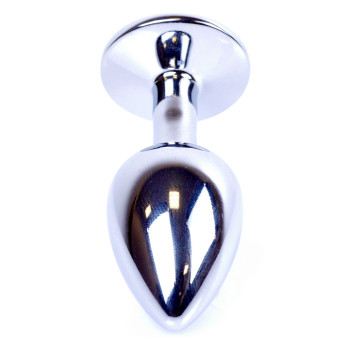 Анальний затор Boss Series - Jewellery Silver PLUG Red S, BS6400016