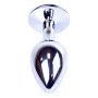 Анальний затор Boss Series - Jewellery Silver PLUG Red S, BS6400016