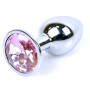 Анальная пробка Boss Series - Jewellery Silver PLUG Rose S, BS6400015