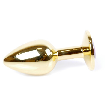 Анальний затор Boss Series - Jewellery Gold PLUG Pink S, BS6400017
