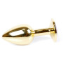 Анальний затор Boss Series - Jewellery Gold PLUG Pink S, BS6400017