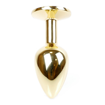 Анальний затор Boss Series - Jewellery Gold PLUG Pink S, BS6400017
