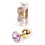 Анальная пробка Boss Series - Jewellery Gold PLUG Rose S, BS6400018