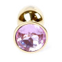 Анальная пробка Boss Series - Jewellery Gold PLUG Rose S, BS6400018