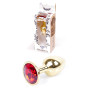 Анальная пробка Boss Series - Jewellery Gold PLUG Red S, BS6400019