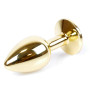 Анальная пробка Boss Series - Jewellery Gold PLUG Red S, BS6400019