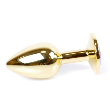Анальная пробка Boss Series - Jewellery Gold PLUG Light Blue S, BS6400022
