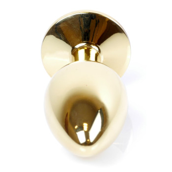Анальная пробка Boss Series - Jewellery Gold PLUG Light Blue S, BS6400022